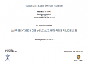Lire la suite à propos de l’article Vœux aux autorités religieuses