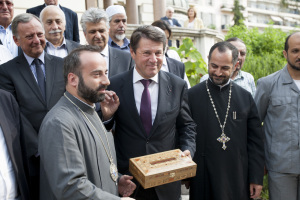 Lire la suite à propos de l’article Chrétiens d’Orient : Réception de Monseigneur Armash Nalbandian, Primat de l&rsquo;Eglise Apostolique arménienne de Syrie.